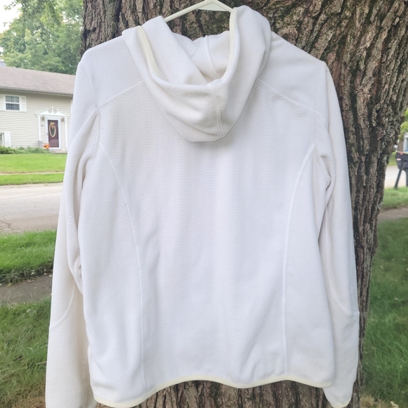 Jacket, white Danskin Activewear sz. XL, zipper jacket 2 pockets - Picture 4 of 5
